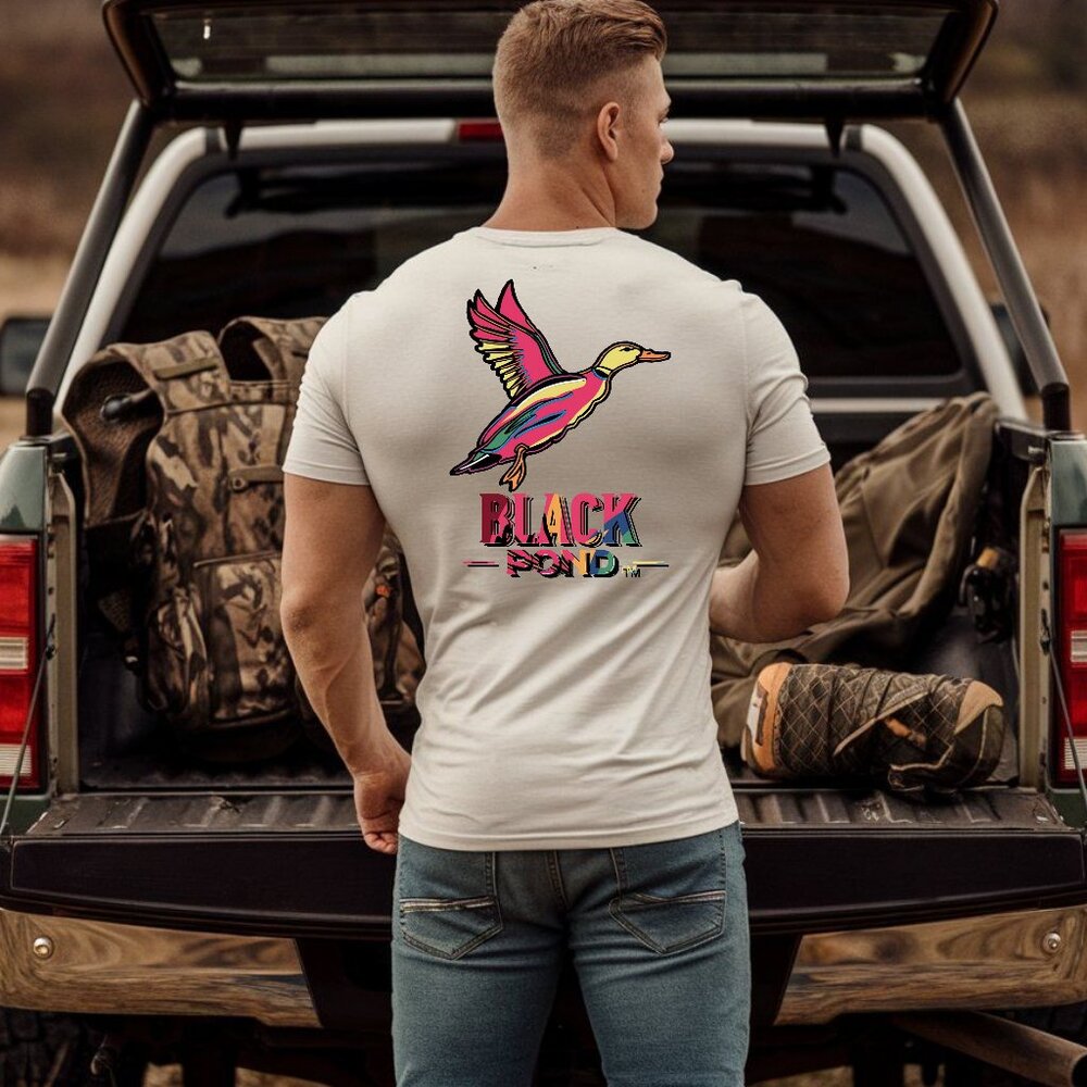 Black Pond "The Duck"  Southern Florida Lifestyle T-shirt Hunting Fishing Outdoo